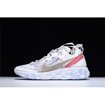 Undercover x Nike React Element 87 White Cream/Red AQ1813-345 Shoes